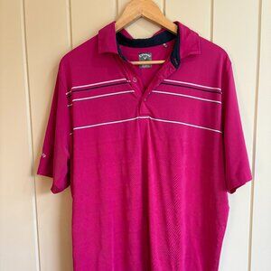 Callaway Mens OptiDri Performance Golf Polo L